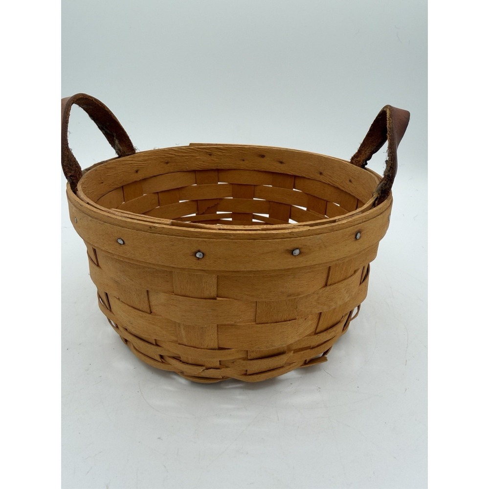 🧺 Longaberger 1999 Button Basket ✨ Vintage Collectible – Damaged ⚠️